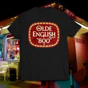 Olde English 800 Black Malt Liquor Logo Tee
